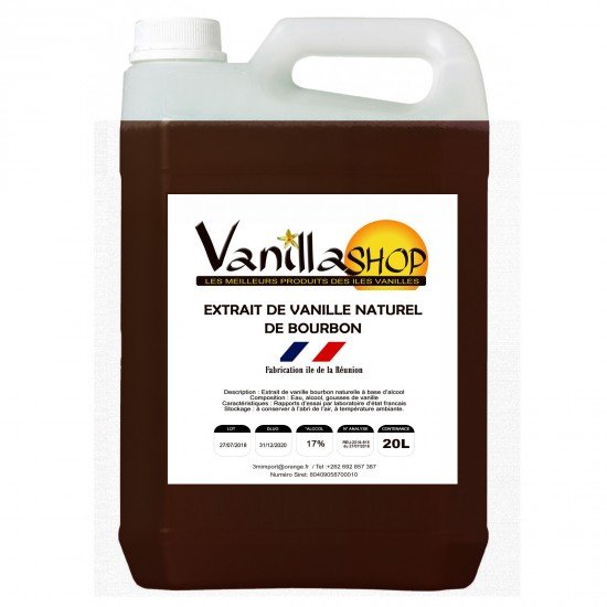 Extrait de Vanille 20L Extrait de Vanille 20L
